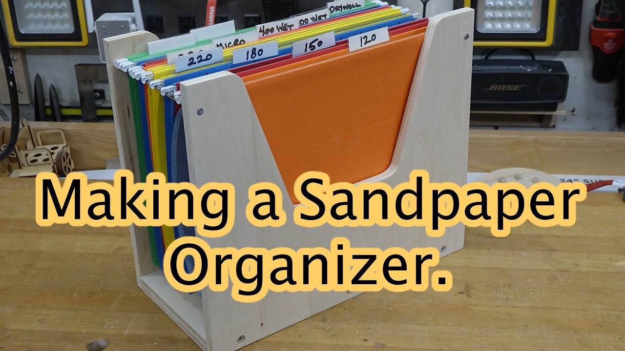Making a Sandpaper Organizer