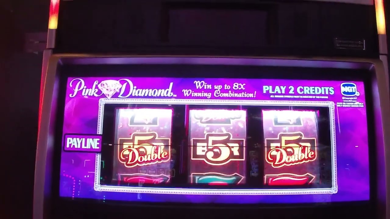 $1 Pink Diamond Slot Machine. A very nice WIN!!!!