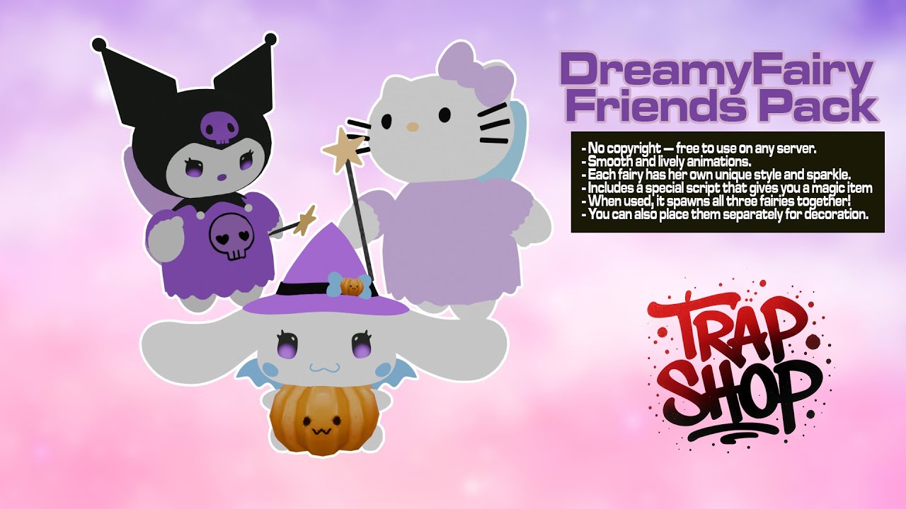 DreamyFairy Friends Pack | Animated Props 