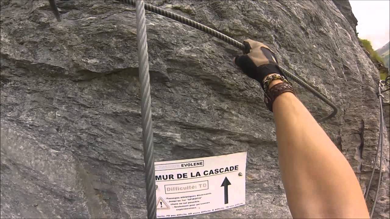 Via Ferrata Evolène parcours complet