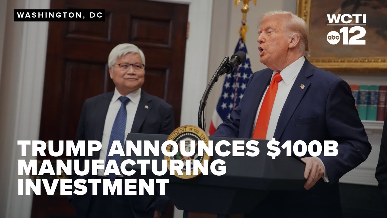 FULL: Trump remarks on $100 billion investment from Taiwan chip manufacturer