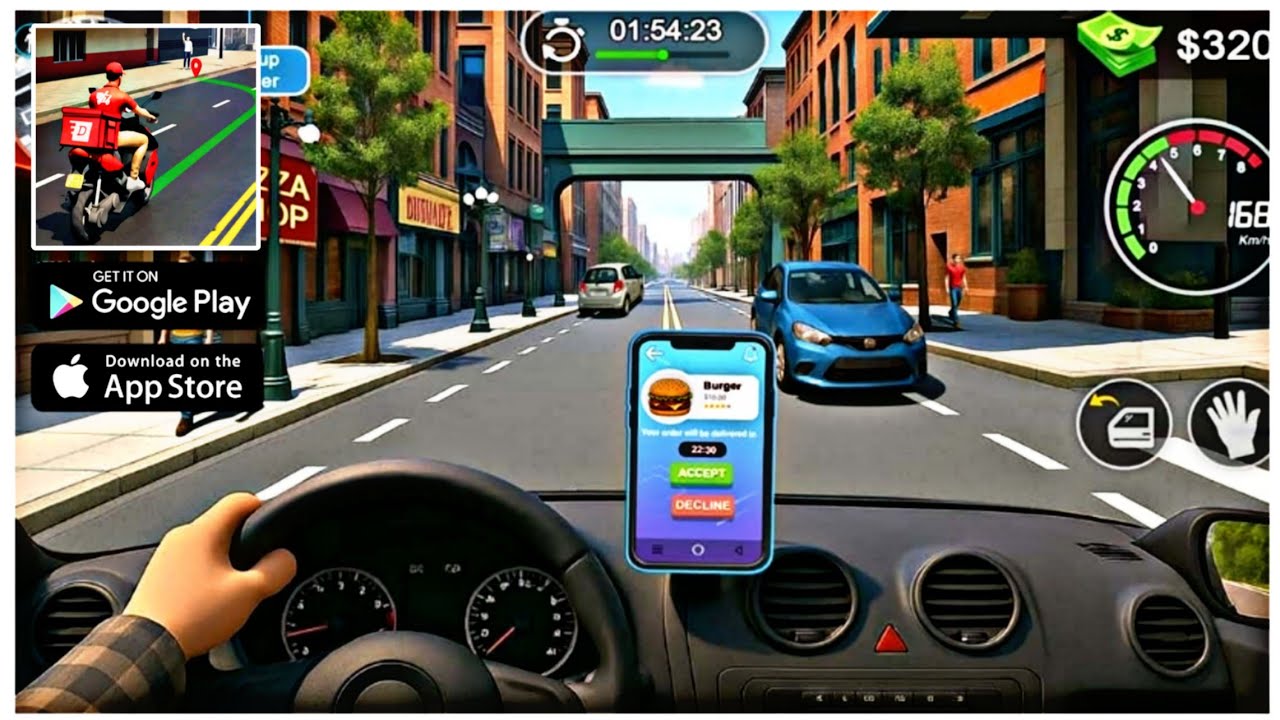 URBAN 🚚FOOD DELIVERY 🥝GAME  NEW ANDROID MOBILE GAME GAMEPLAY ♿