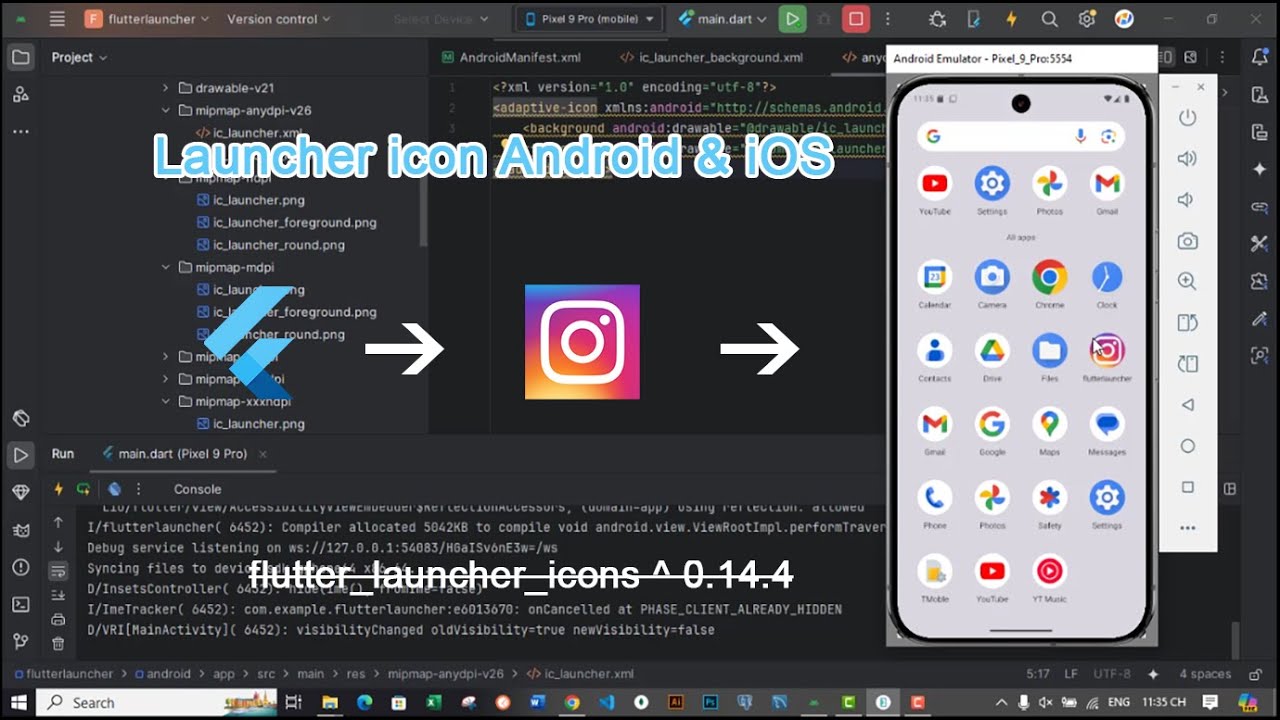 How to change launcher icon in Flutter 2025 [Android & iOS]