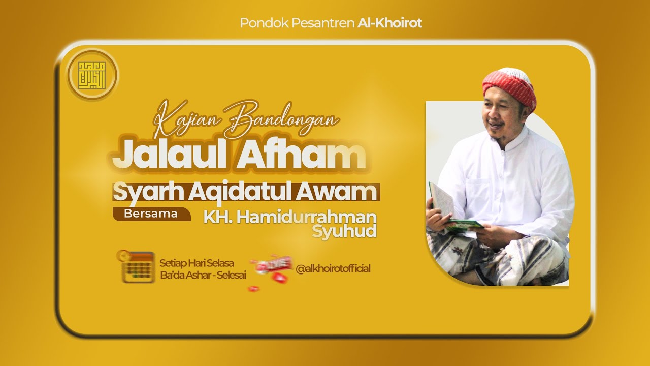 🔴 LIVE | Kajian Kitab Jalaul Afham Syarah Aqidatul Awam  (27/01/2026)