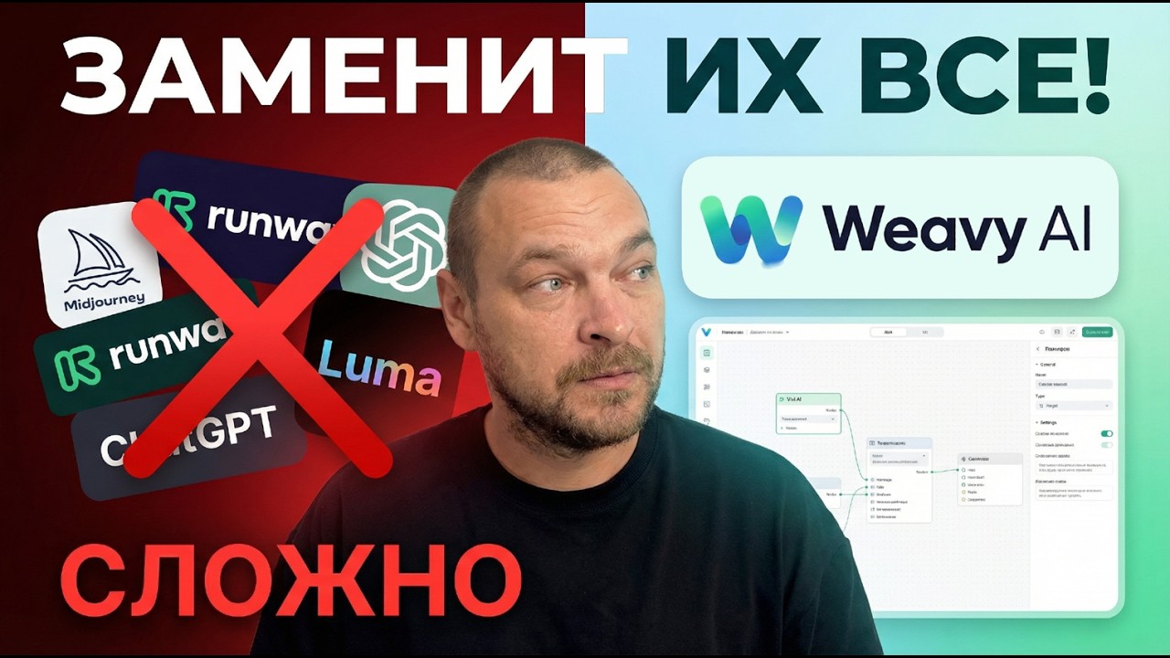 Эта нейросеть ЗАМЕНИТ ИХ ВСЕ! Любые Фото и Видео в Weavy AI (Kling, Seedance, Sora 2, Veo 3)