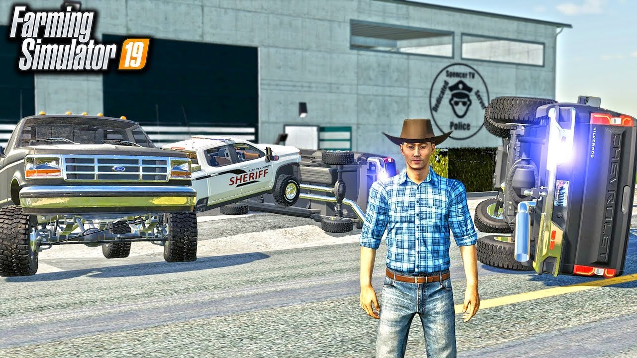MR. CHOW HAS COME TO FIGHT COPS & BREAK ME OUT OF JAIL! (MULTIPLAYER) | FARMING SIMULATOR 2019