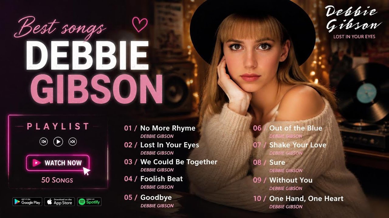 Debbie Gibson Greatest Hits Playlist|| No More Rhyme, Lost In Your Eyes, Foolish Beat, Goodbye