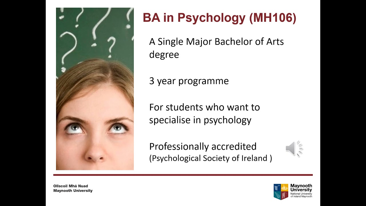Psychology - Maynooth University Open Day 2021