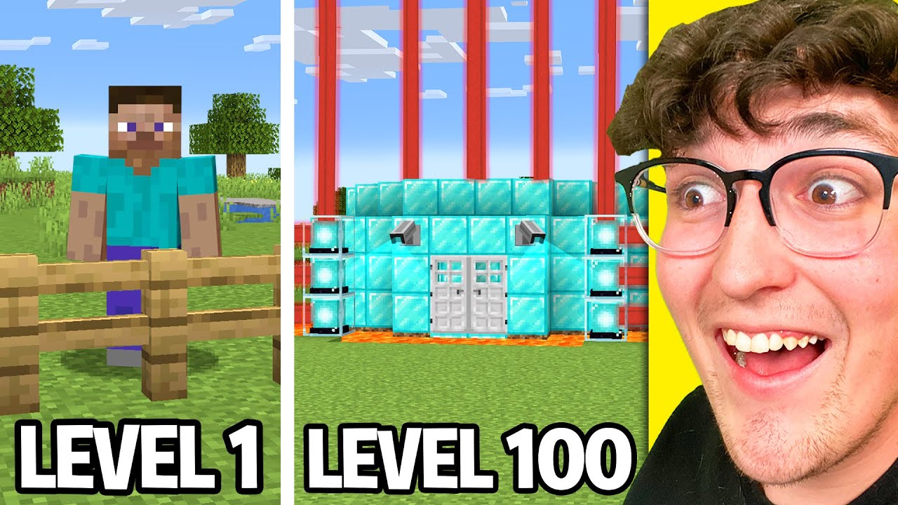 Testing Minecraft Base Defense From Level 1 To 100