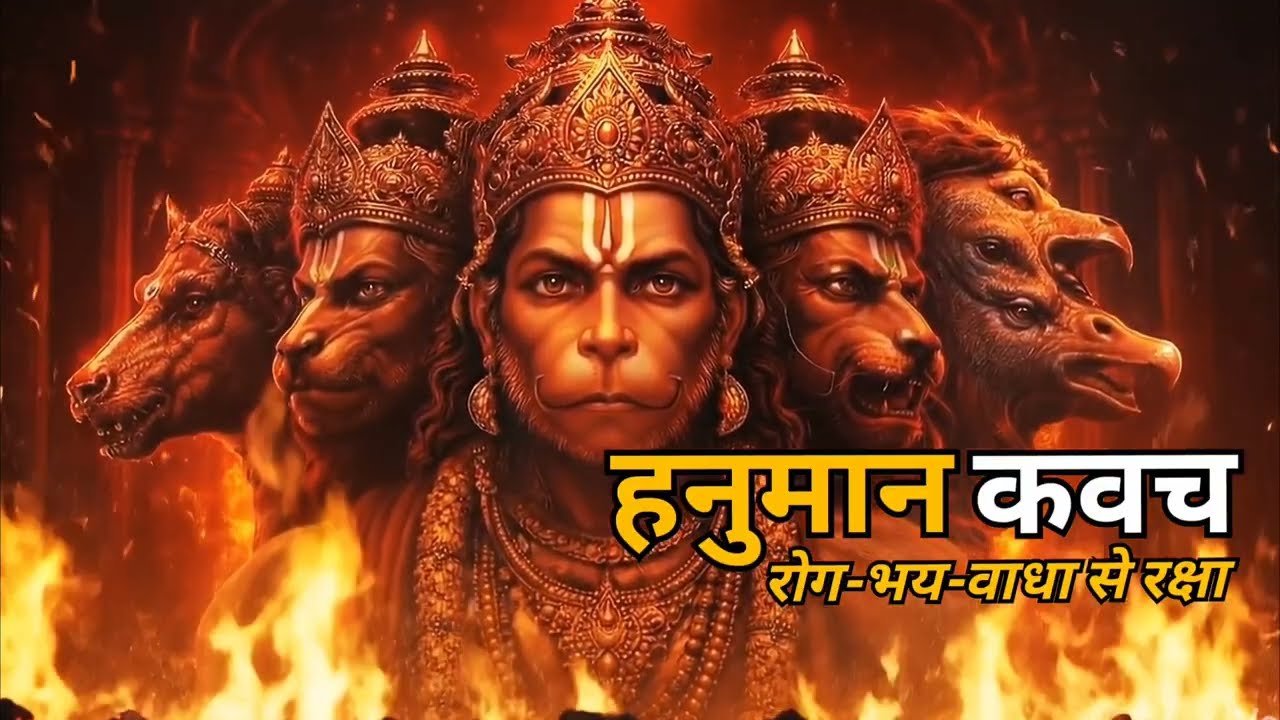 हनुमान कवच मंत्र 🔱 | रोग-भय-बाधा से रक्षा | Powerful Hanuman Kavach #hanuman #hanumanji 