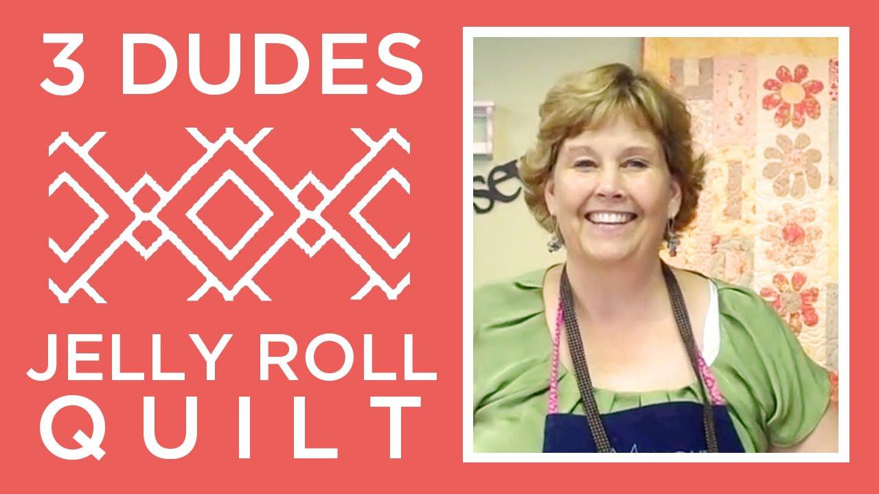 Создайте потрясающее одеяло из рулета с желеобразными шариками «Три парня» вместе с Дженни Доан и...