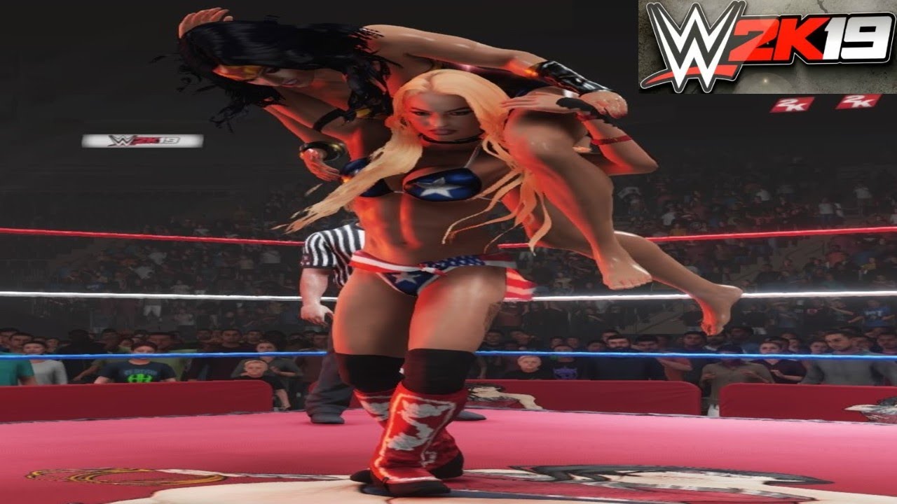 Wonder Woman v Angela Storm! - WWE 2K19 Requested Iron Woman Match