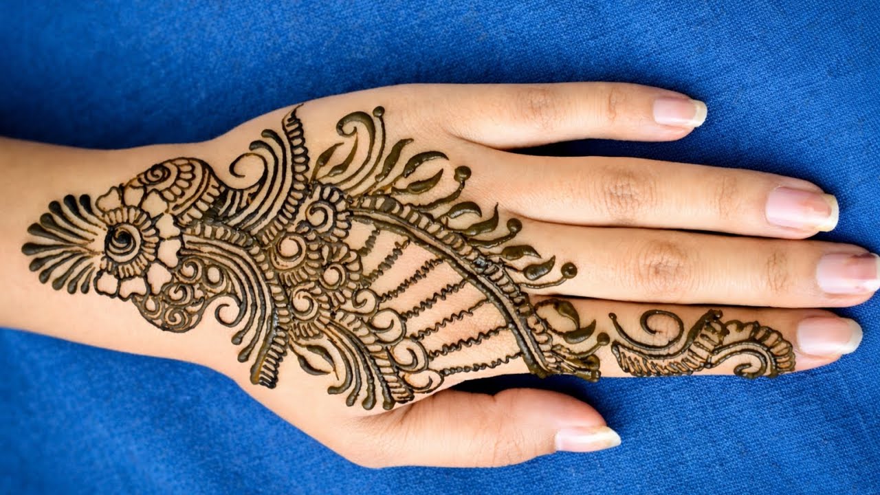New back hand mehndi designs #mehndi 