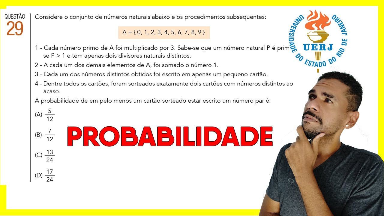 UERJ 2017.1 - PROBABILIDADE
