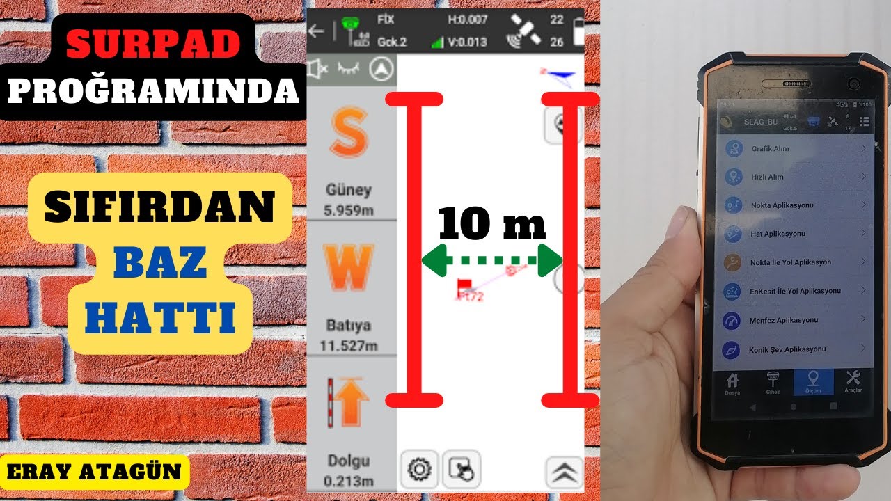 SurvX 4.0 Uygulamasında //  BAZ Hattının Tüm detayları /