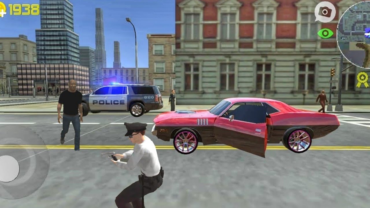 Muscle Car Simulator | Classic Car VS Police Car - Android Gameplay