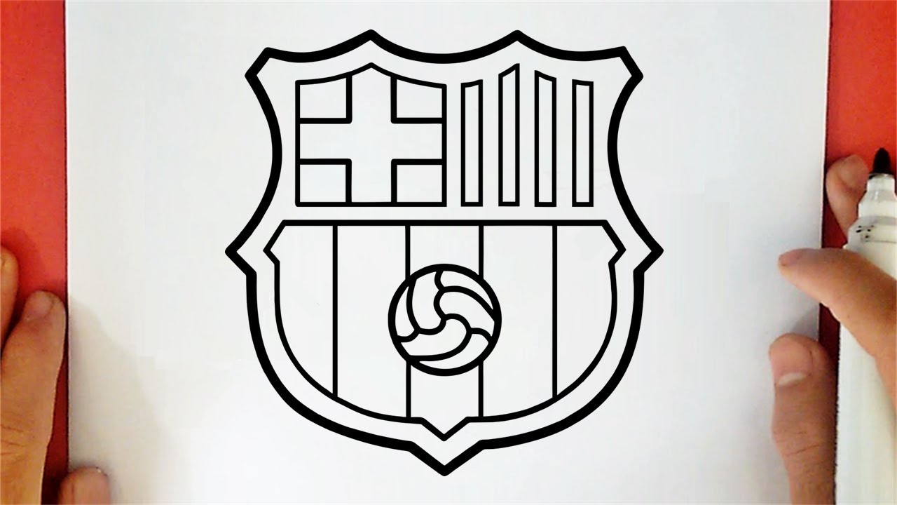COMO DIBUJAR EL ESCUDO DEL BARCELONA