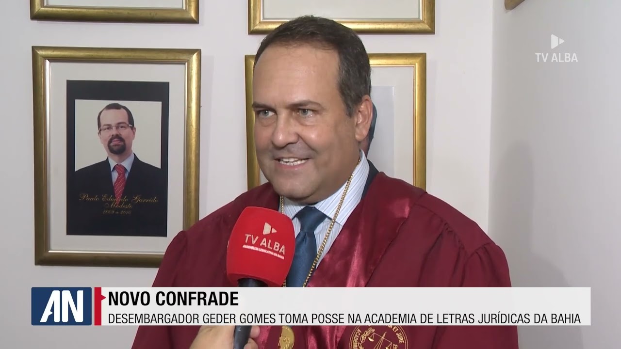 DESEMBARGADOR GEDER GOMES TOMA POSSE NA ACADEMIA DE LETRAS JURÍDICAS DA BAHIA - 10.03.2026