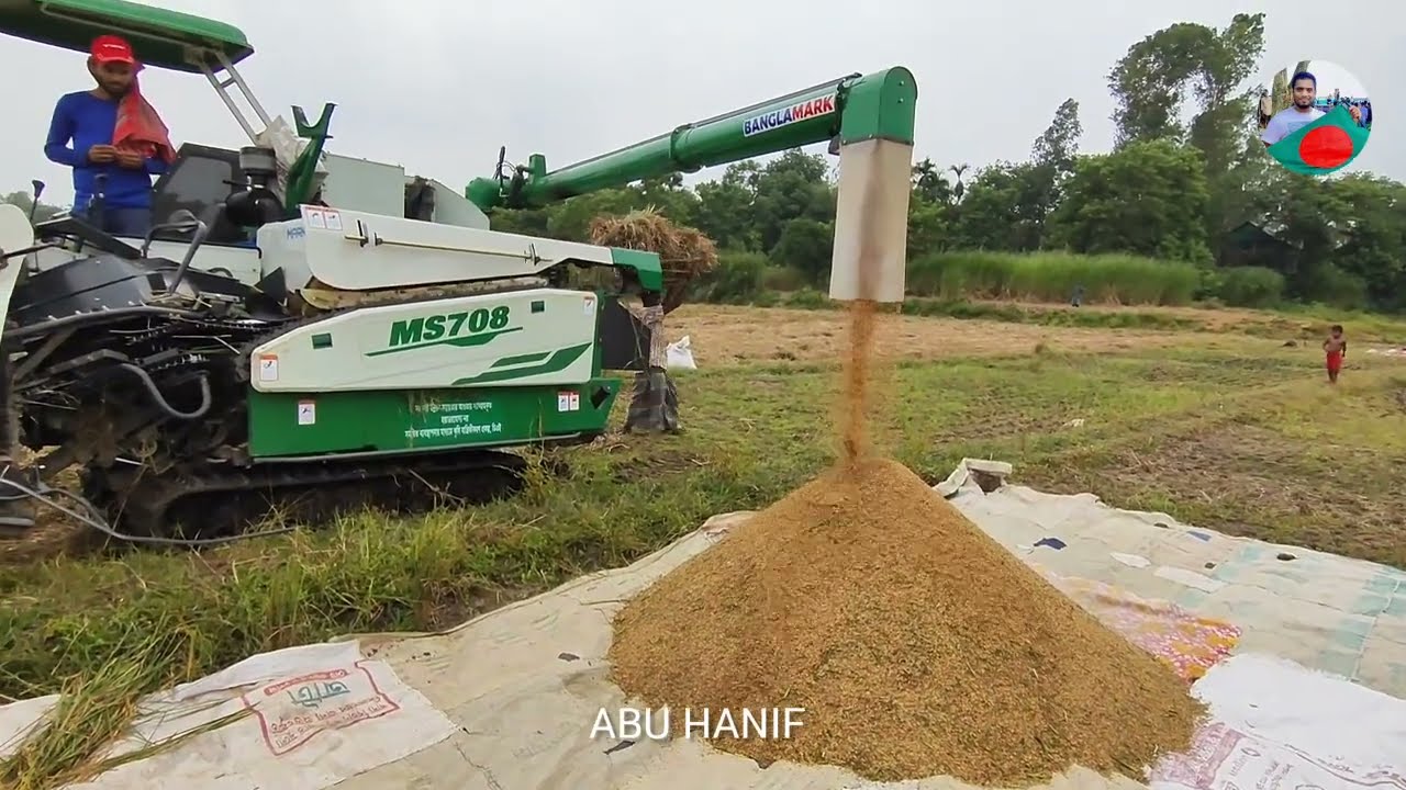 ধান কাটার আধুনিক মেশিন এখন বাংলাদেশে!Modern rice harvesting machines are now in Bangladesh!