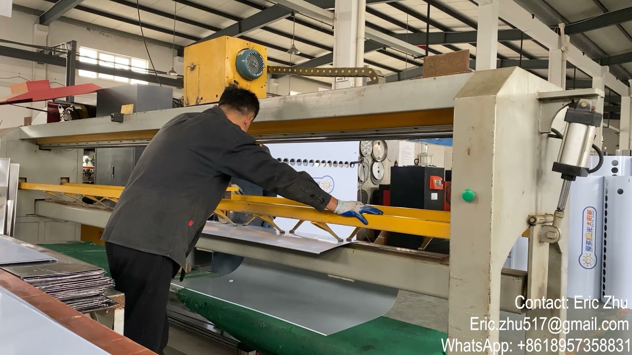 How to Operate the Automatic Solar Water Heater Tenon Pressing Machine
