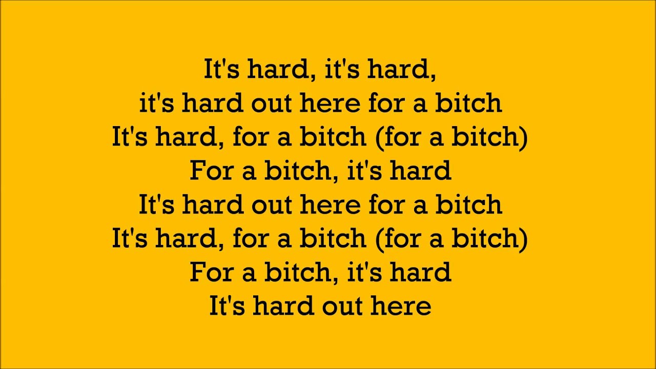 Hard Out Here ~ Lily Allen ~ Lyric Video