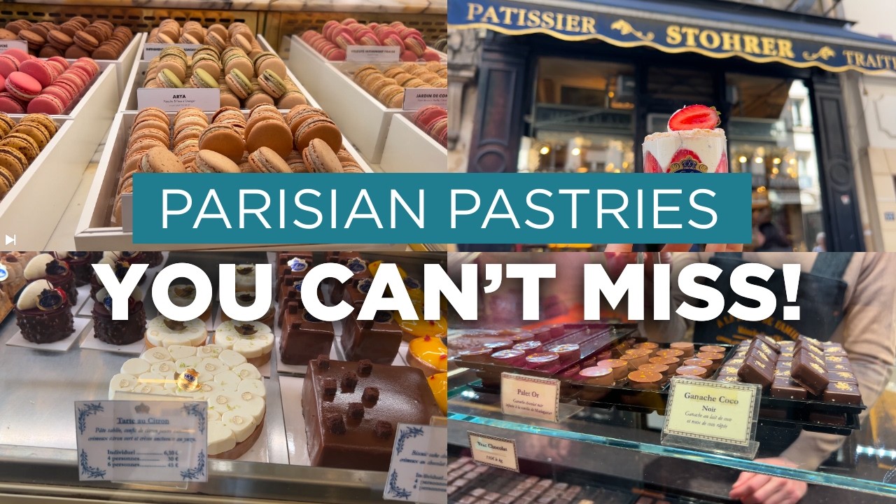 Trying the BEST PASTRY SHOPS in PARIS!