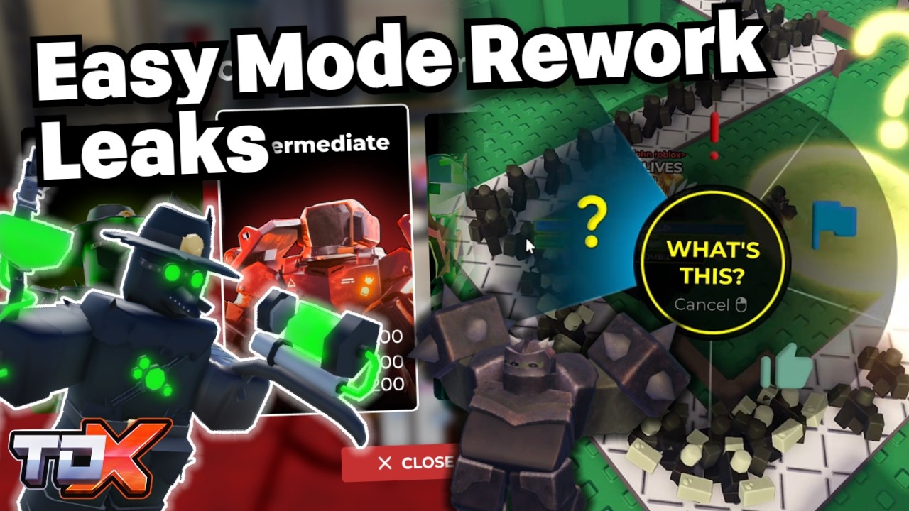 TDX Easy Mode Rework Leaks #109 (New Signals, Solo Quick Play, New UI) - Tower Defense X Roblox