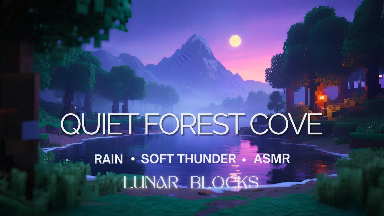 Minecraft Forest Rain Ambience  (ASMR, 45 min)