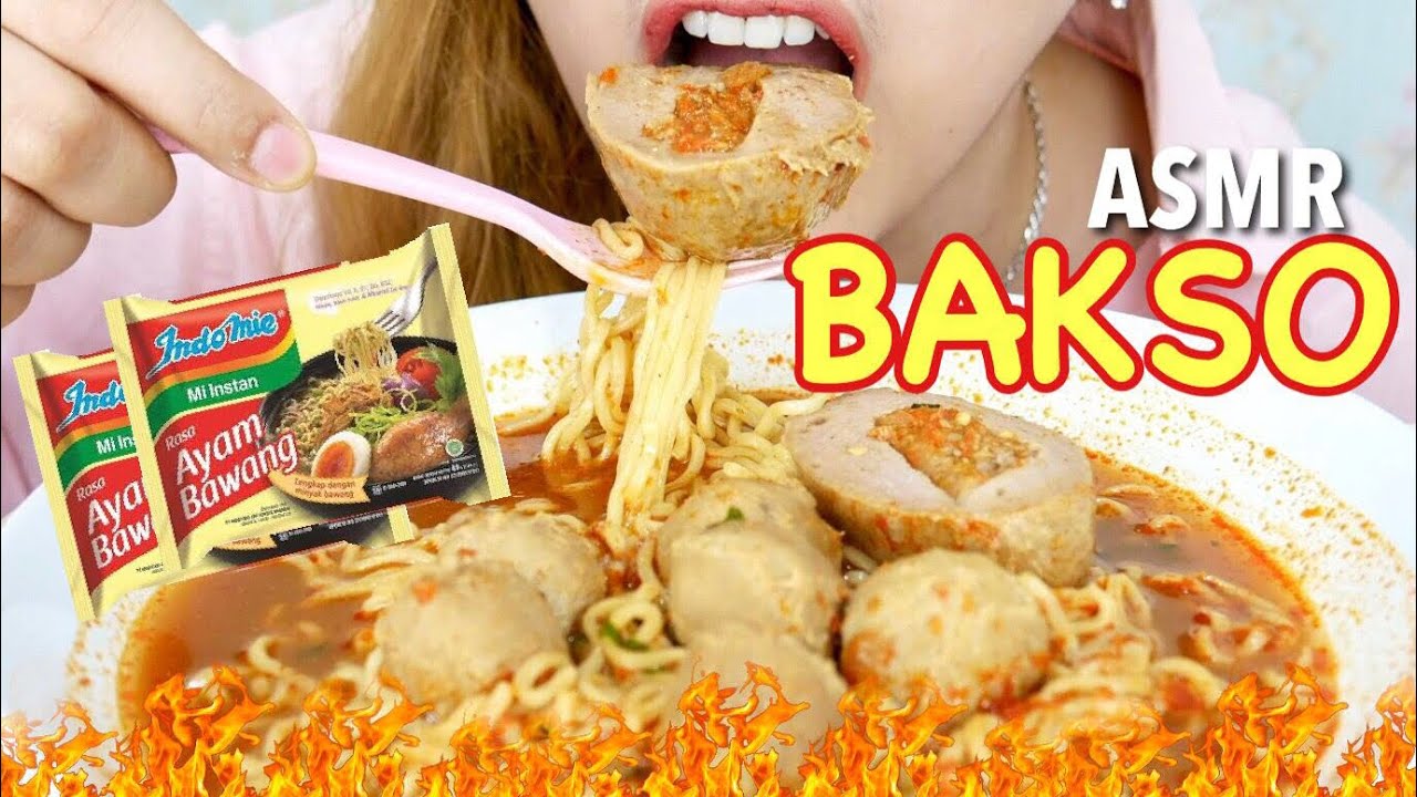 #21 Request ASMR INDOMIE BAKSO PEDAS feat. MARISA PONI | ASMR Indonesia