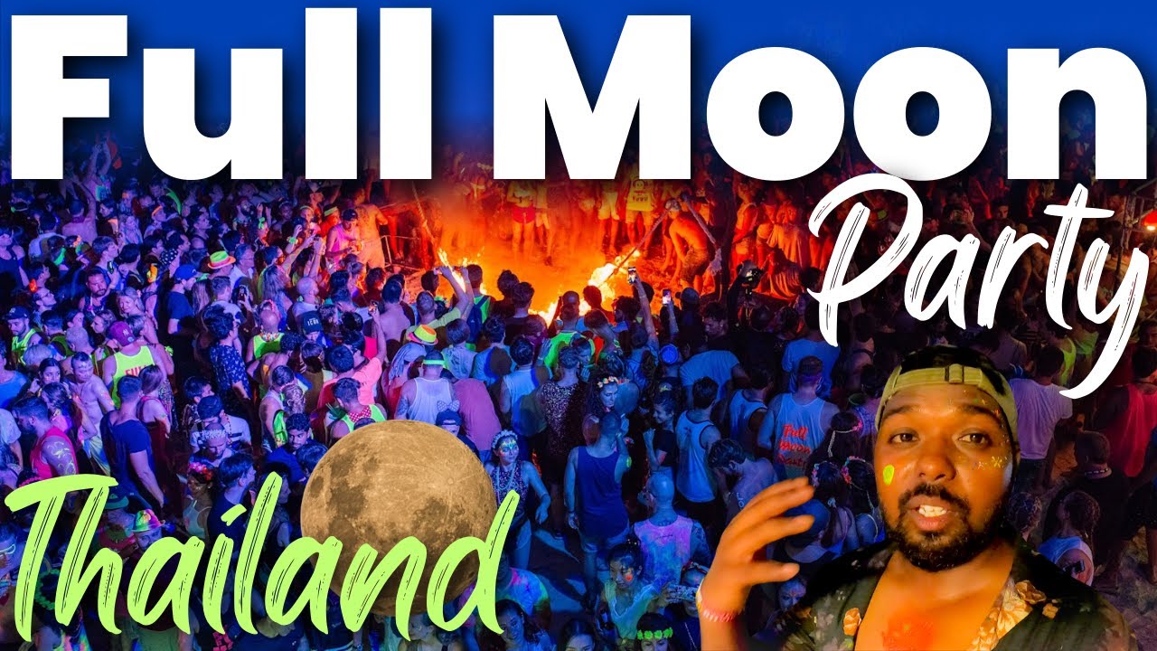 Full Moon Party Koh Phangan | Haad Rin Beach Madness 2025 🌕 | Ultimate Thailand Nightlife Experience