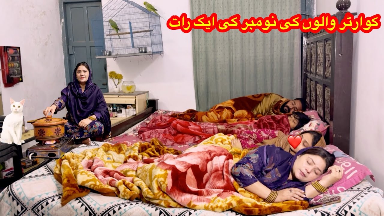 Pakistani Family Living In quarters |Sardiyon men Raat ki muqamal routine|Aloo methi recipe|Hardlife