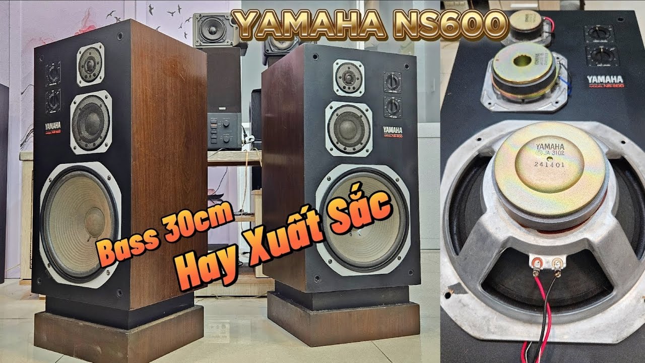 (Giá 6tr9) Âm Thanh Tự Nhiên || Bass Ấm💥YAMAHA NS600 To Đẹp (Vũ 0908804711)