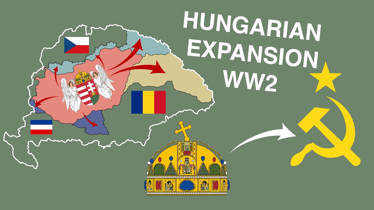 Borders of Hungary During WW2 Map