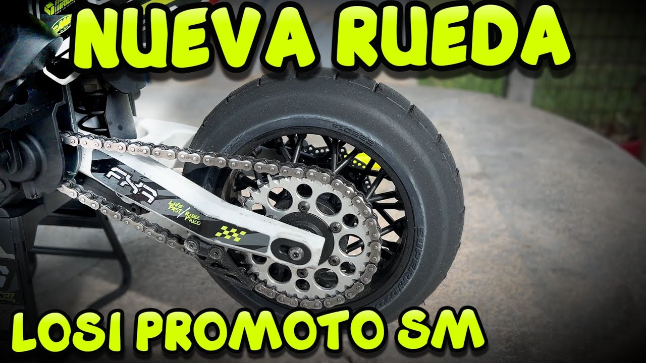 ESTRENAMOS RUEDA NUEVA LOSI PROMOTO 🛵💨 TEST XRAY X4 🚜💨