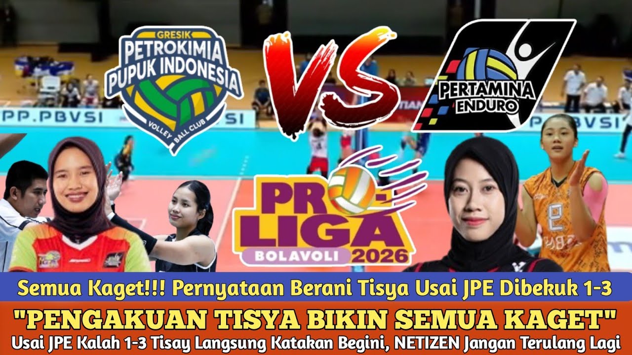 🔴SEMUA AUTO TERKEJUT! Umpan Jadi Sorotan, Tisya Amalya Putri Mengaku Tak Maksimal Saat JPE Kalah 1-3