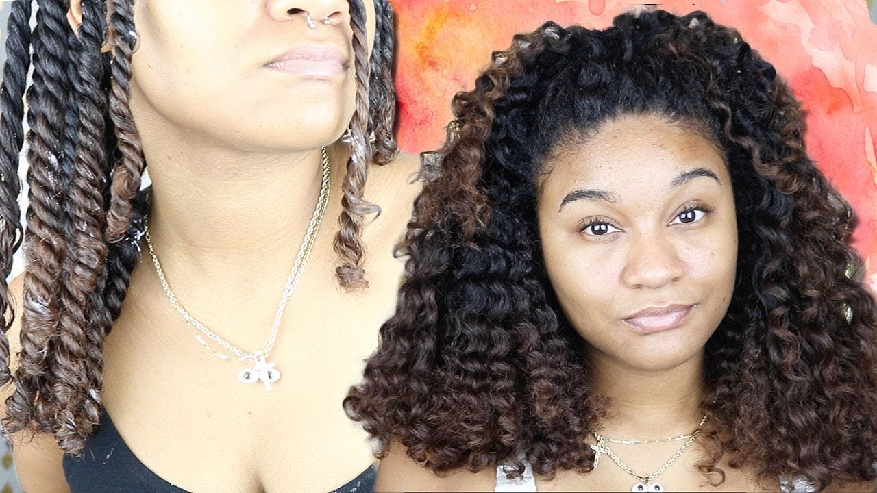 3 Strand Twist Out on Natural Curly Hair