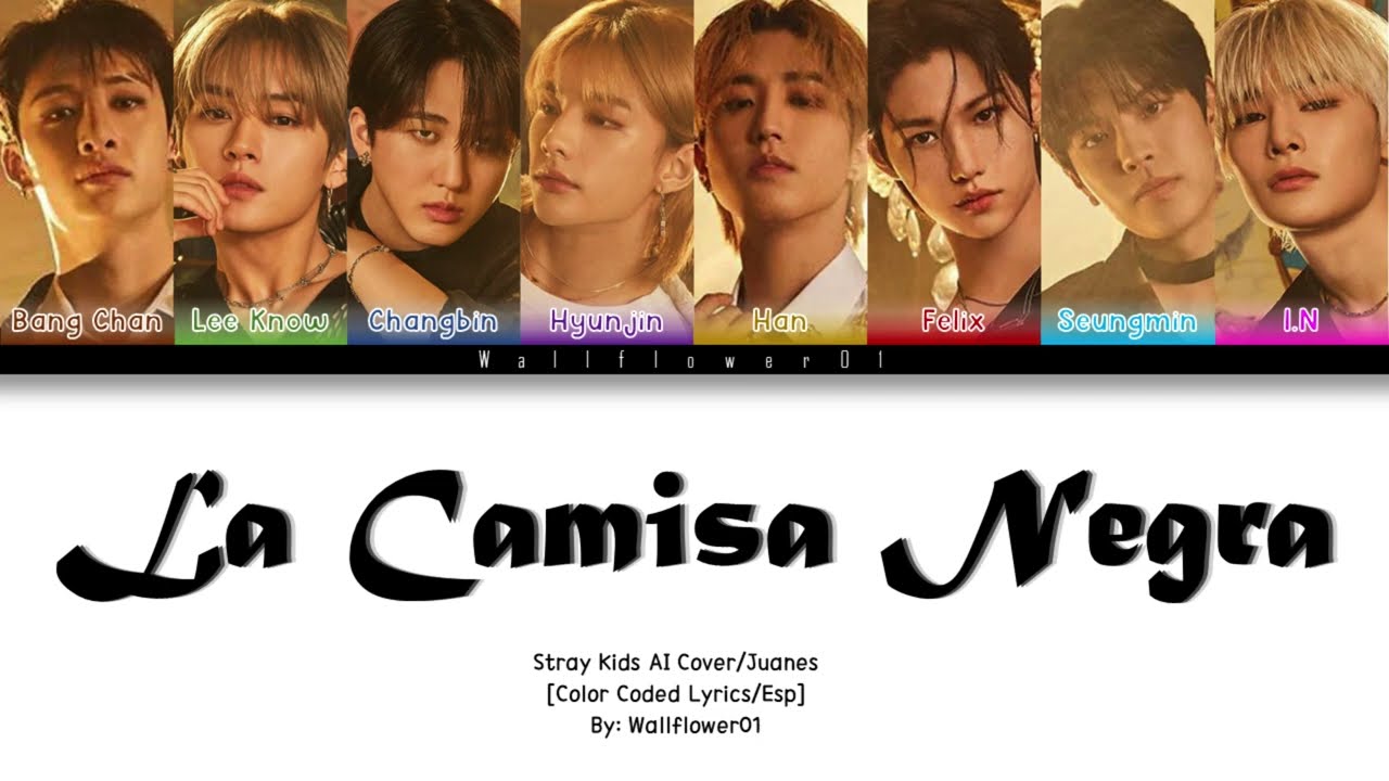 [AI Cover] How would Stray Kids sing La Camisa Negra by Juanes (Color Coded Lyrics)