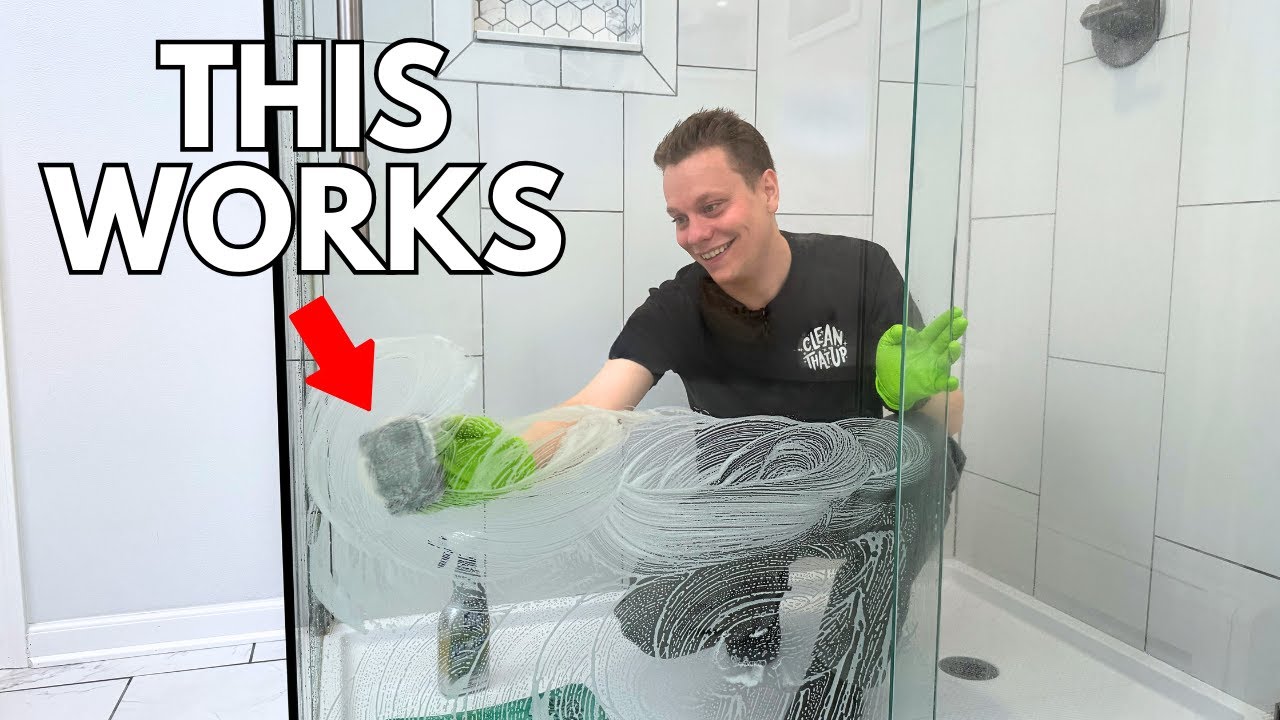 The Best Way to Clean Glass Shower Doors!