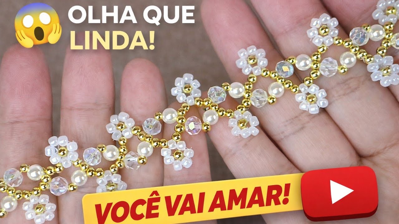 Todo Mundo Está Fazendo Essa Pulseira de Miçangas! 😱