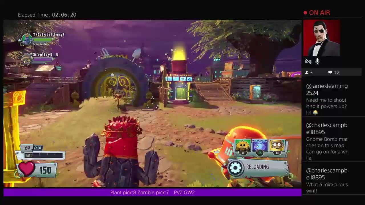 PVZ GW2 streaming to max rank plus 1v1