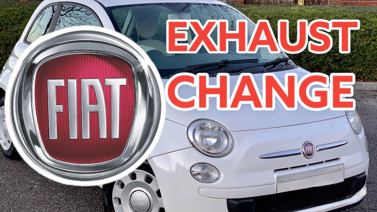 How to easy replace exhaust on Fiat 500 at home garage