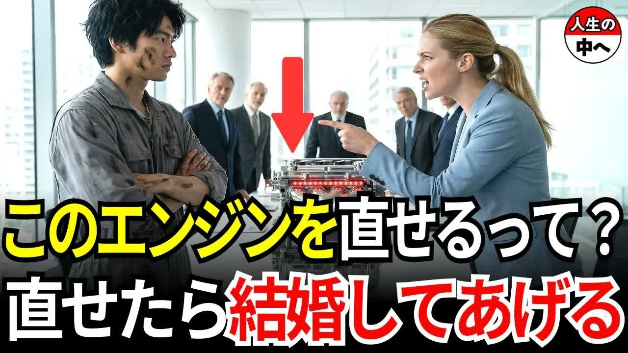 「私なら直せます」貧しい日本人修理工がアメリカ大企業会長の娘に言った瞬間、会社を倒産危機から救った