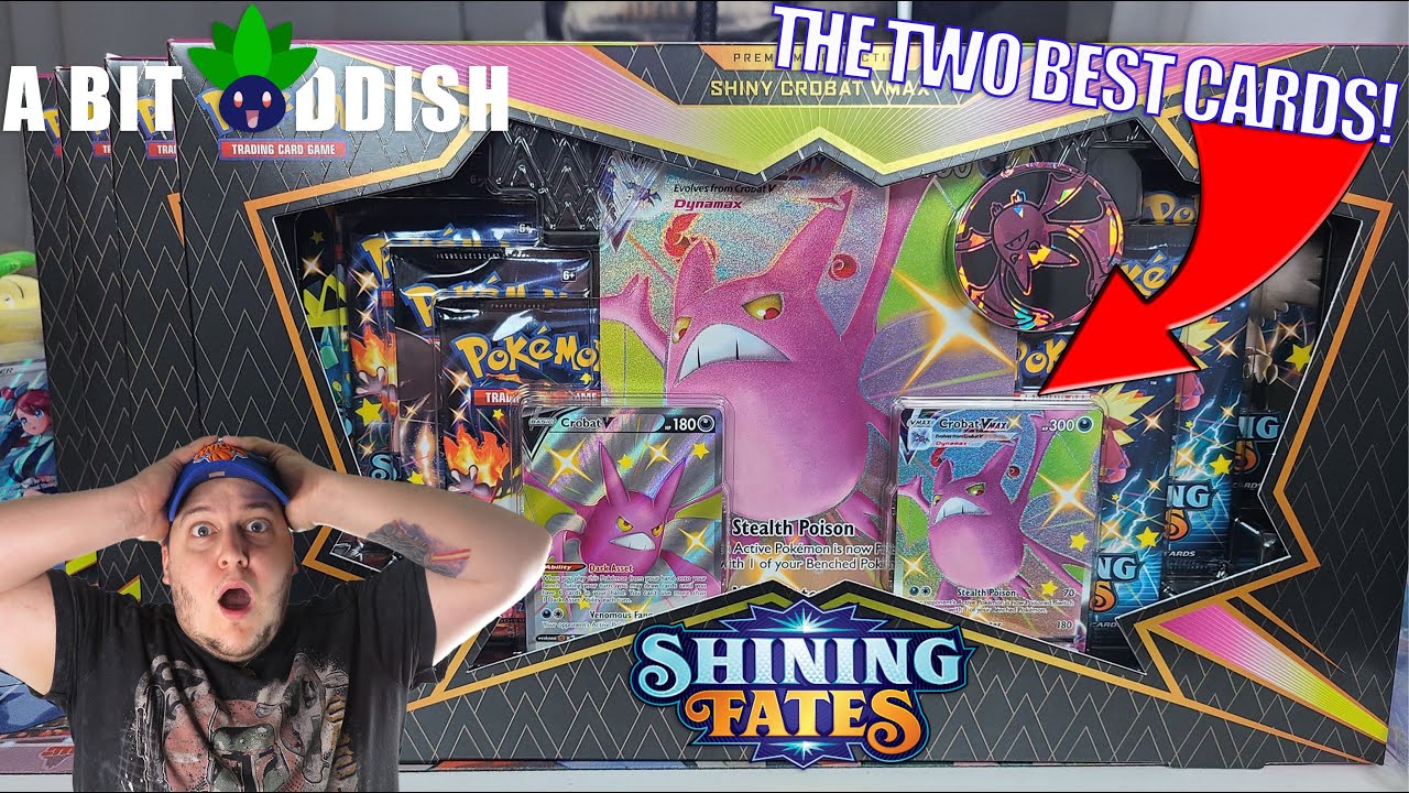 I PULLED THE TWO BEST POKEMON CARDS FROM SHINING FATES! Shiny Crobat VMAX Collection Box Opening!