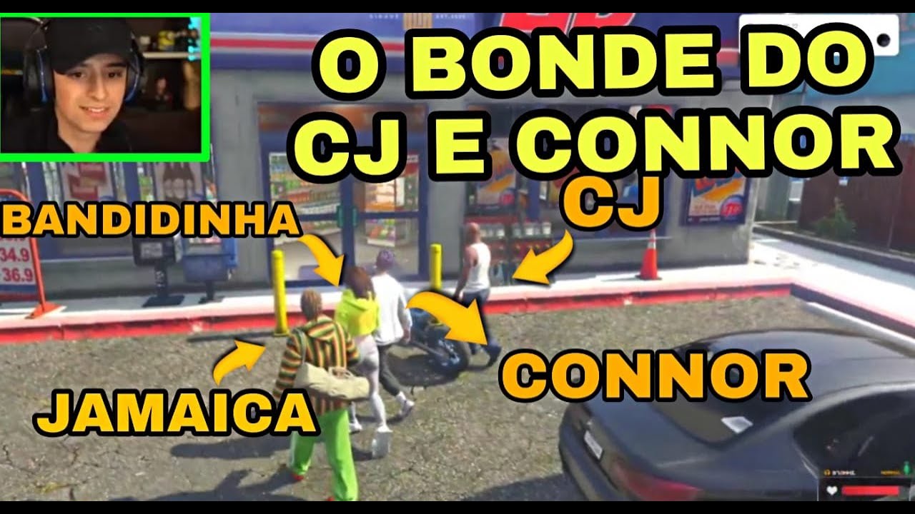 NO MUNDO DE CONNOR E CJ,  EP COMPLETO  COM OS MALUCOS DO GTA RP!! ASSALTO E PRISÃO  KKKK