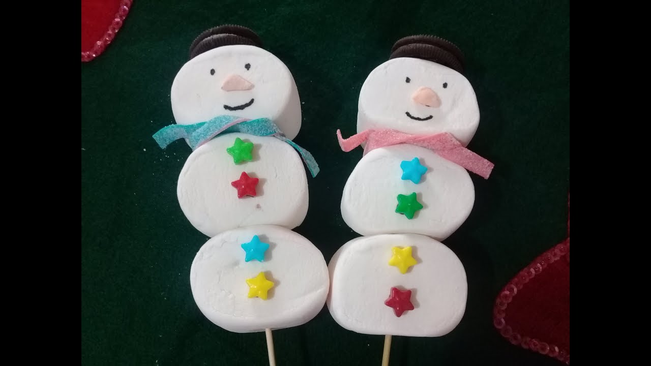 *Muñeco de nieve con bombon*