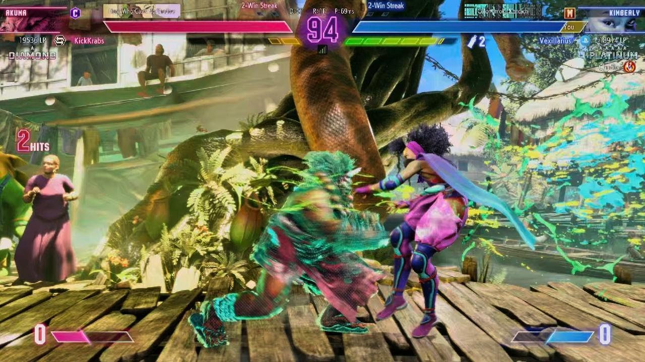 Akuma Nearly Eats The PPP Diamond Kim Rank Up [SF6]