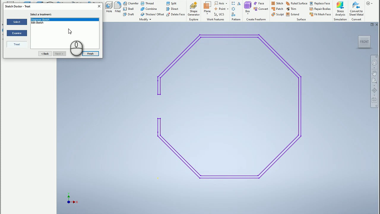 Вставка 2D-файлов AUtoCAD DWG в Inventor