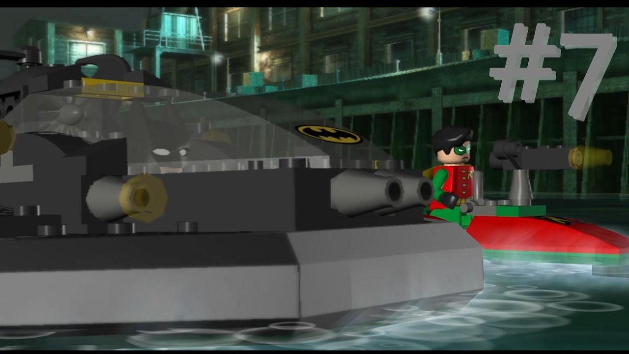FIRST PEGUIN BATTLE! In the water (Lego Batman The Videogame)