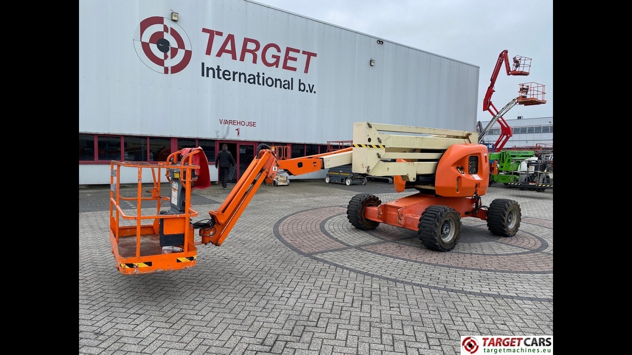 783426 JLG 510AJ ARTICULATED 4X4 DIESEL BOOM DIESEL WORK LIFT W/JIB 1781CM 2003 1300000106 6515HRS