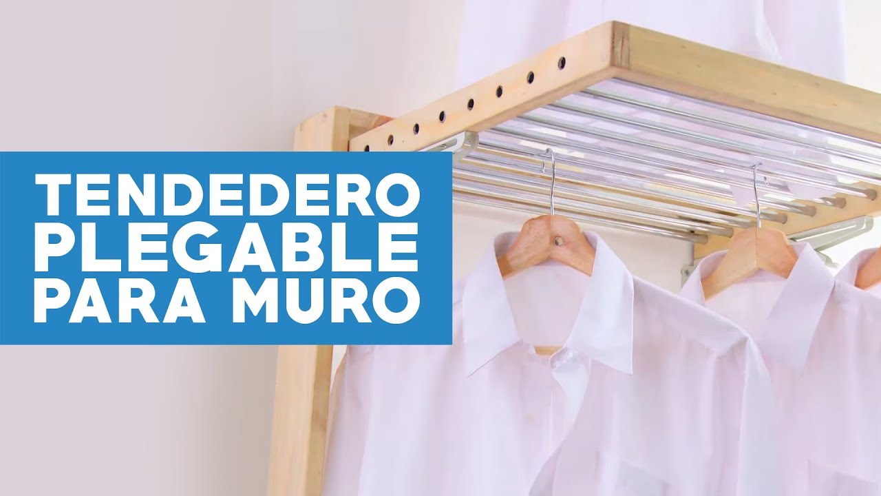 Cómo hacer un tendedero plegable para el muro